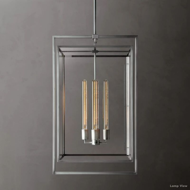 Beckman Grid Glass Pendant Light