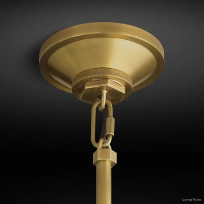 Machinist Glass Cylinder Pendant Light
