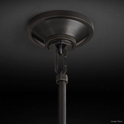 Machinist Glass Cloche Pendant Light