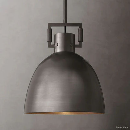 Machinist Metal Cloche Pendant Light
