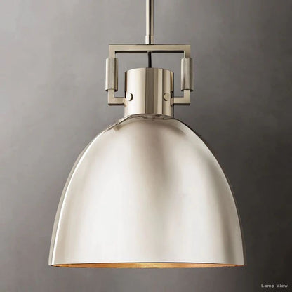 Machinist Metal Cloche Pendant Light