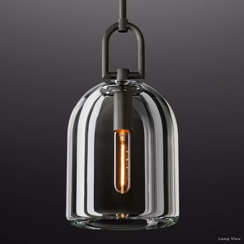 Botanist Crystal Cloche Pendant Light