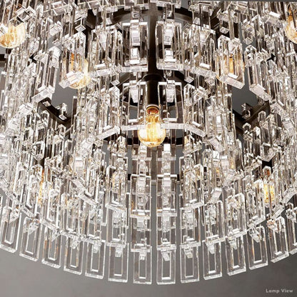 Marignan Chain Crystal Round Chandelier 36"