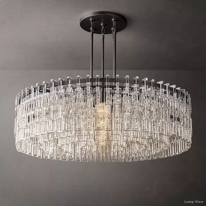 Marignan Chain Crystal Round Chandelier 48"