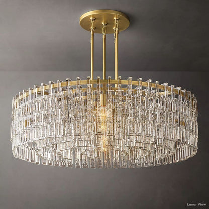 Marignan Chain Crystal Round Chandelier 48"