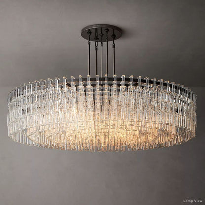 Marignan Chain Crystal Round Chandelier 60"