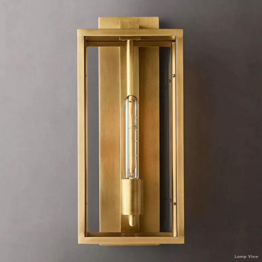 Beckman Grid Glass Wall Sconce