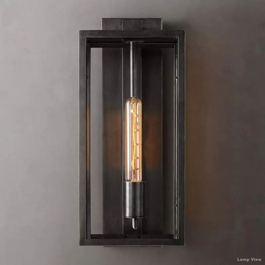 Beckman Grid Glass Wall Sconce