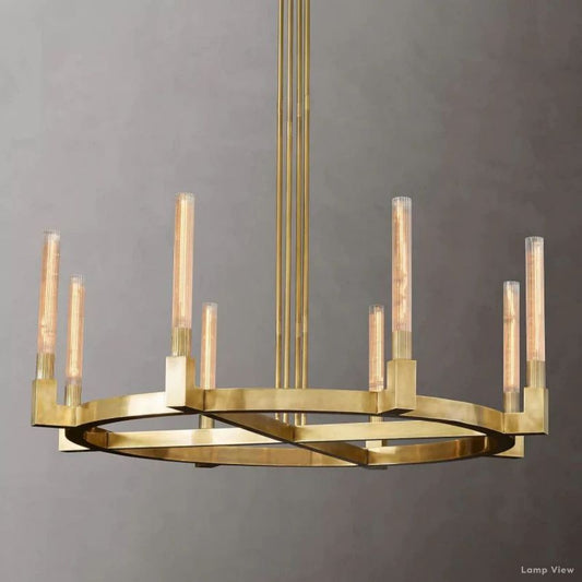 Cannele Beaux Arts Round Chandelier 48"