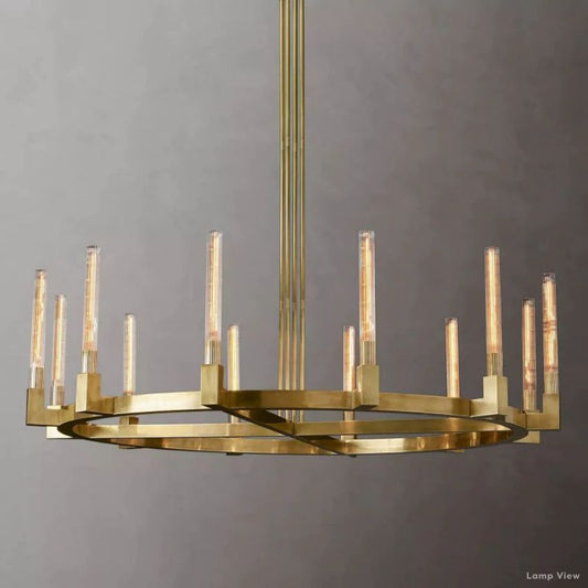 Cannele Beaux Arts Round Chandelier 60"