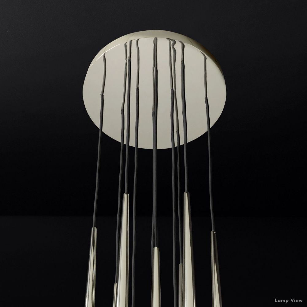 Aquitaine Conical Form Round Chandelier 18"