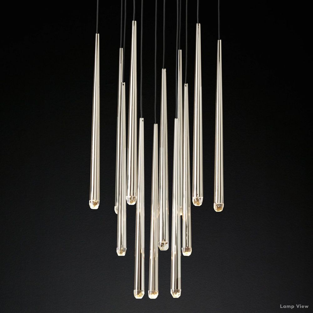 Aquitaine Conical Form Round Chandelier 24"