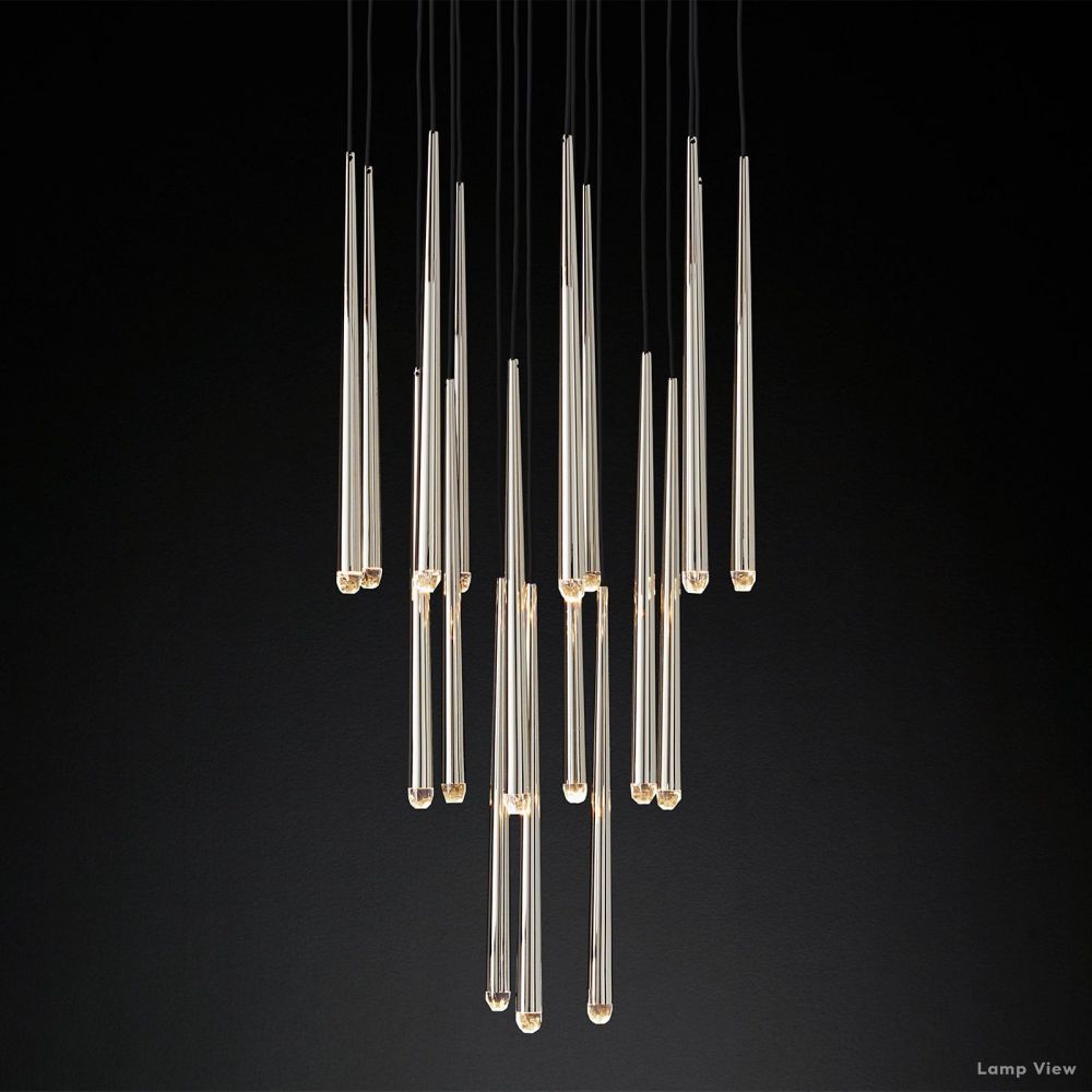 Aquitaine Conical Form Round Chandelier 30"