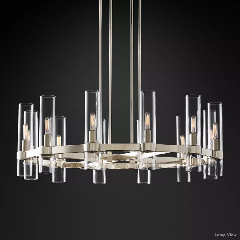 Ravelle Round Chandelier 36" - ebuylight