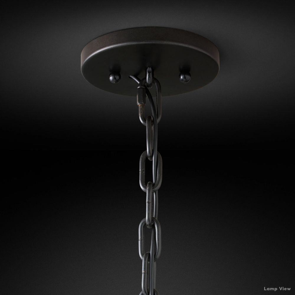 Harlow Mitered Crystal Round Chandelier 31"