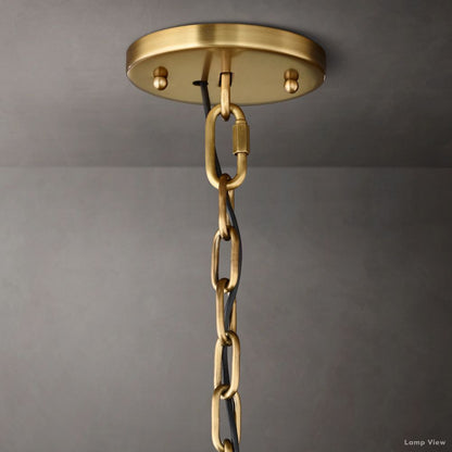 Harlow Mitered Crystal Round Chandelier 31"