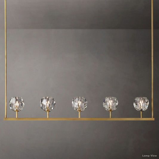 Boule Spherical Cristal Linear Chandelier 48"