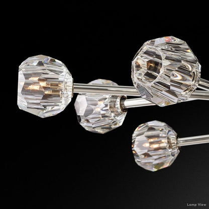 Boule Spherical Cristal Oval Chandelier 72"