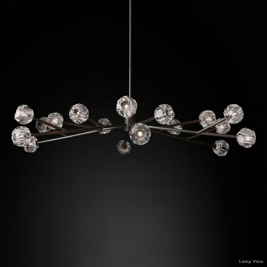Boule Spherical Cristal Round Chandelier 72"