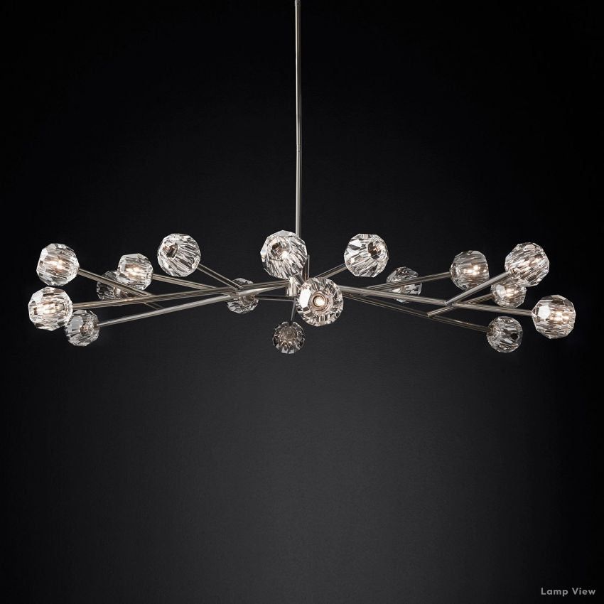 Boule Spherical Cristal Round Chandelier 72"