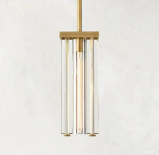 Savile Nested Crystal Square Pendant Light
