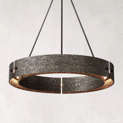 Vouvray Cast Surface Round Chandelier 36"
