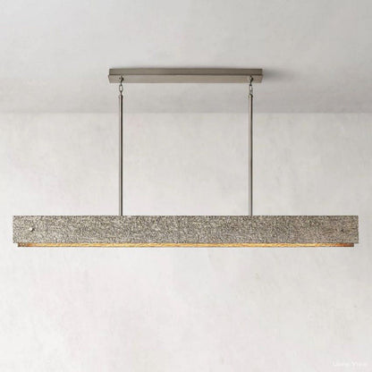 Vouvray Cast Surface Linear Chandelier 72"