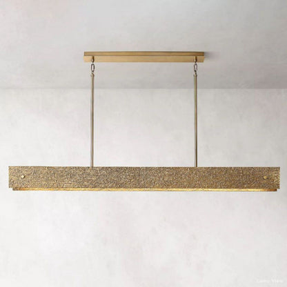 Vouvray Cast Surface Linear Chandelier 72"