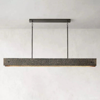 Vouvray Cast Surface Linear Chandelier 72"