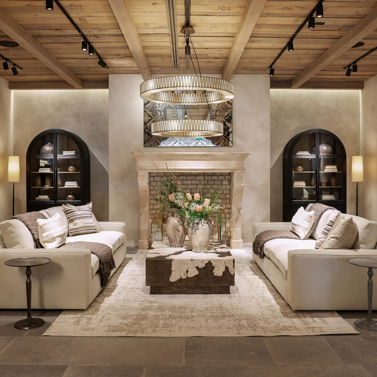 Jeunet Two-Tier Round Chandelier