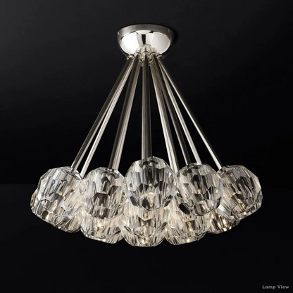 Boule Spherical Cristal Flush Mount 24"