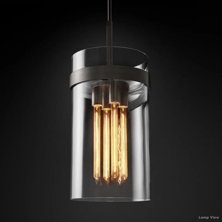 Ravelle Clear Glass Pendant Light