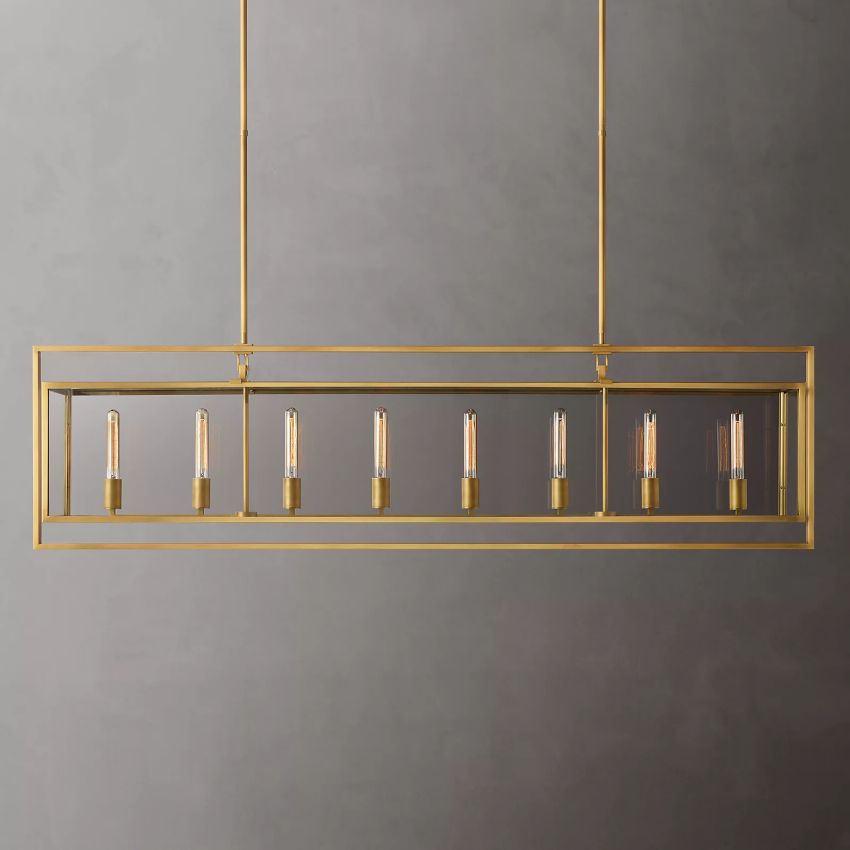 Beckman Rectangular Chandelier 72"