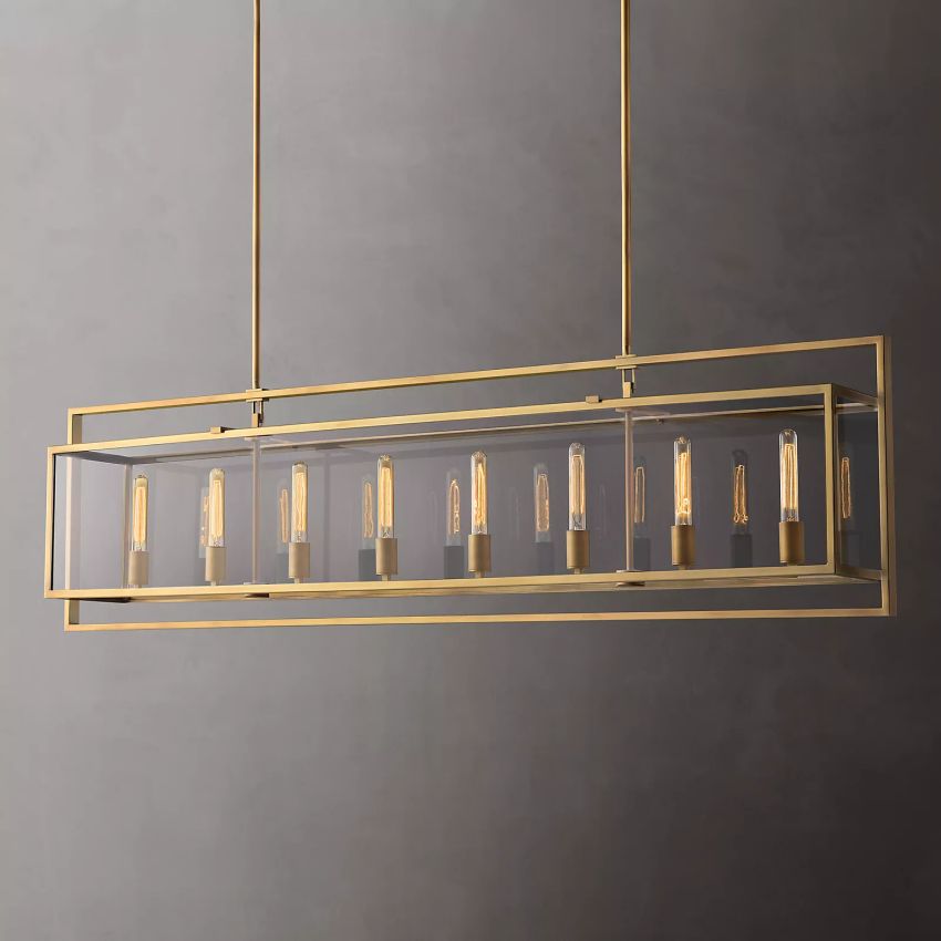 Beckman Rectangular Chandelier 72"