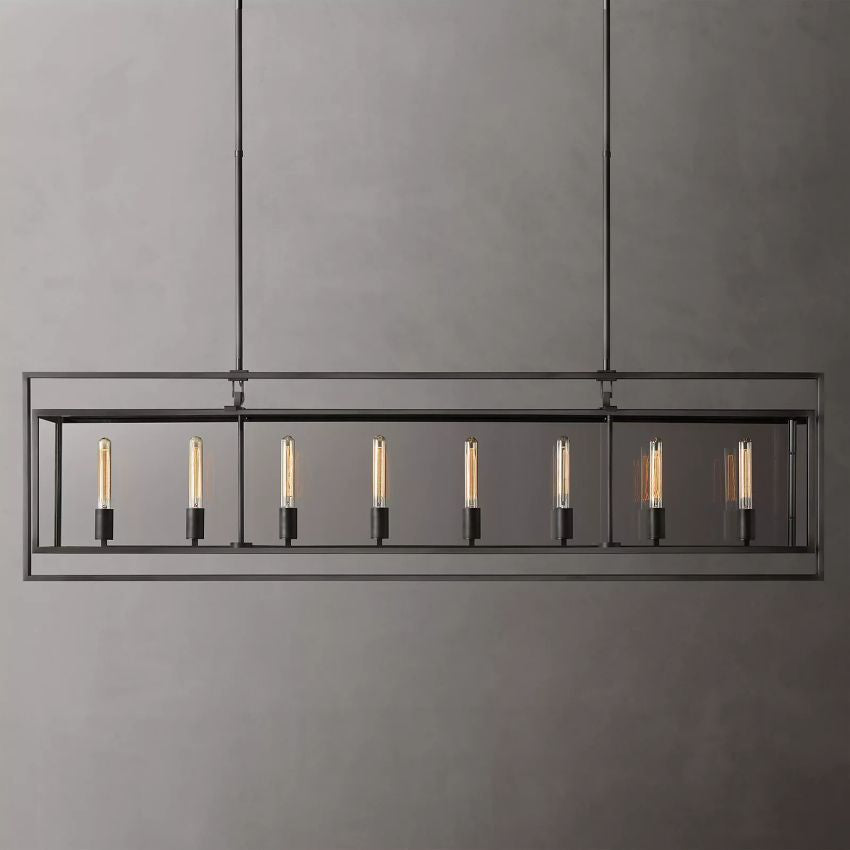Beckman Rectangular Chandelier 72"