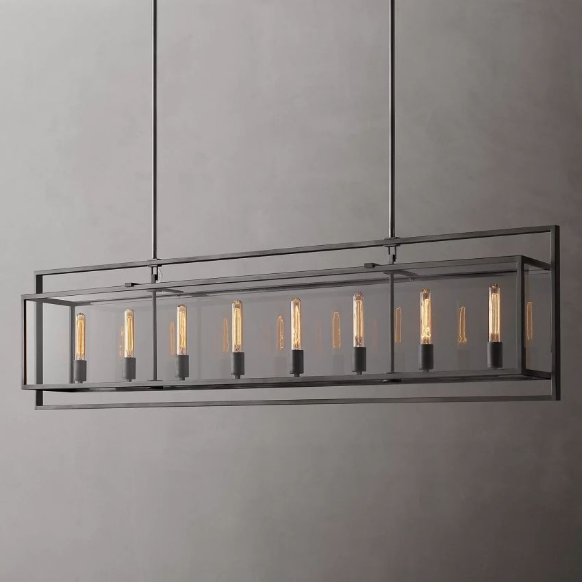 Beckman Rectangular Chandelier 72"