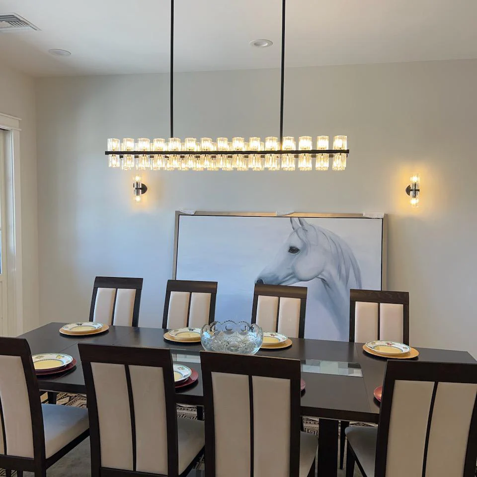 Arcachon Rectangular Chandelier 54"