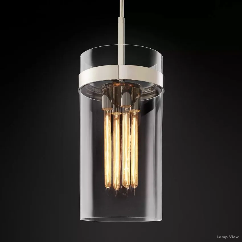 Ravelle Clear Glass Pendant Light