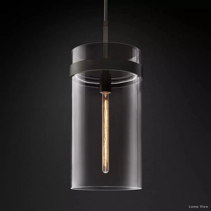 Ravelle Clear Glass Pendant Light