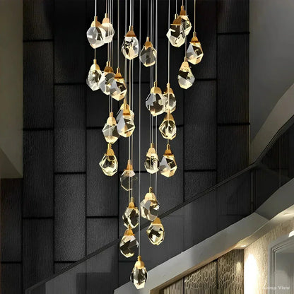Angle Multi-Lights Round Chandelier
