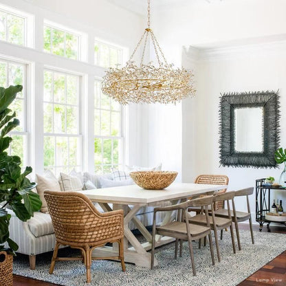 Fiore Twig Crystal Crown Chandelier