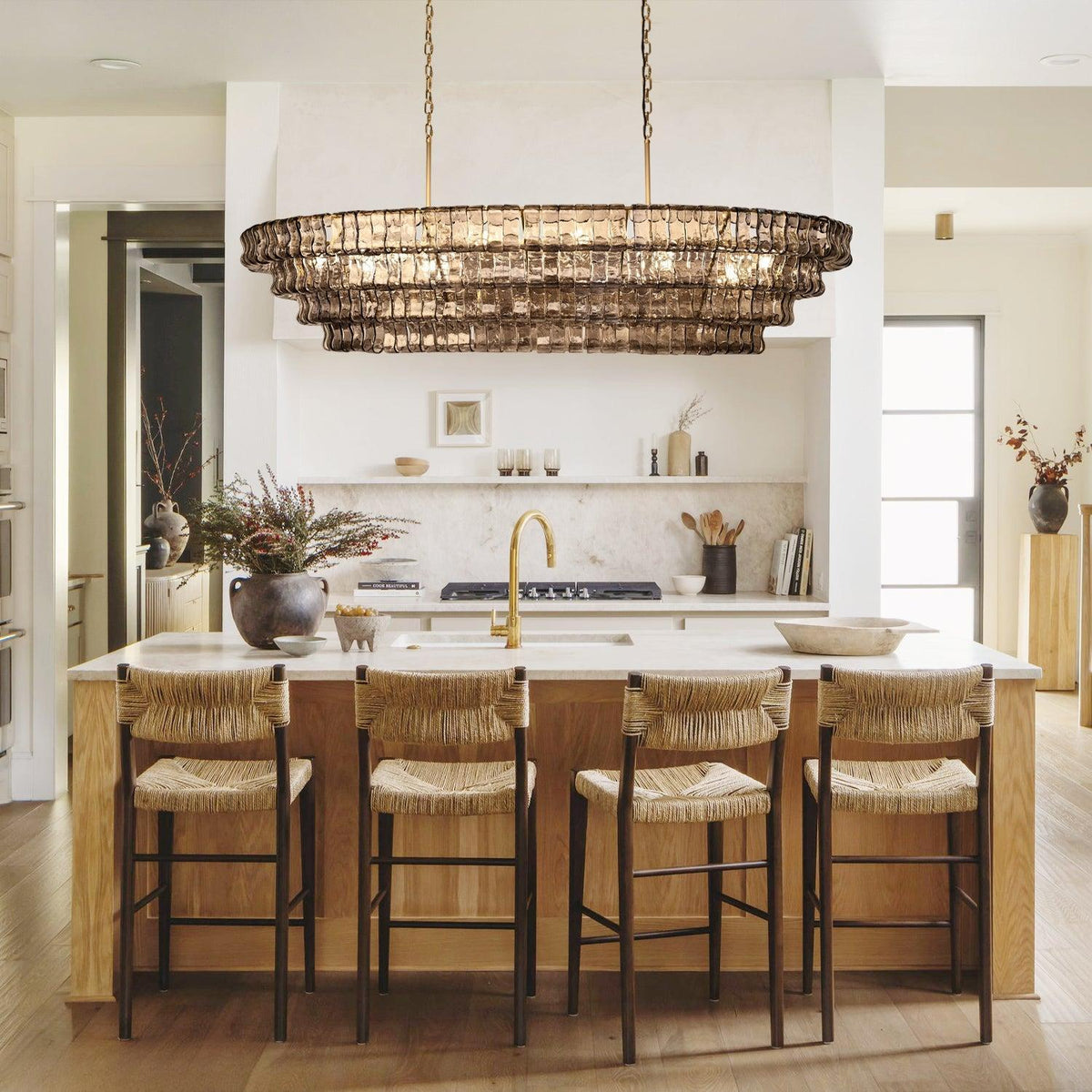 Ghiaccio Oval Chandelier